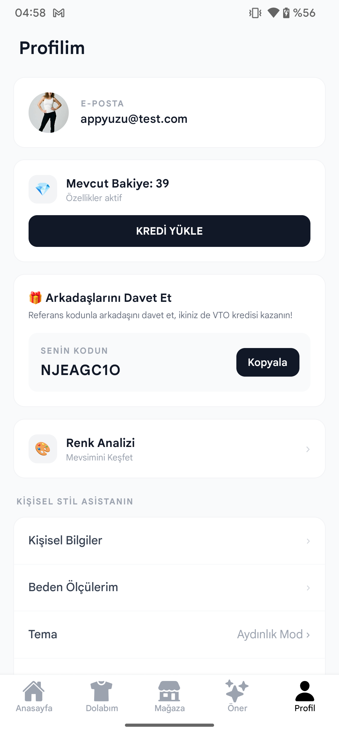 Stylist AI Referans Sistemi